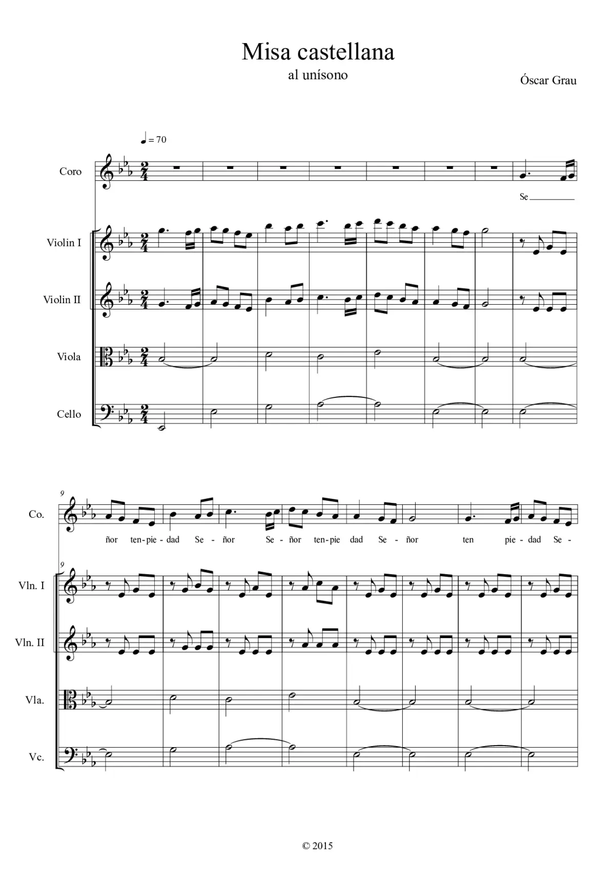 Missa castellana - Page 1