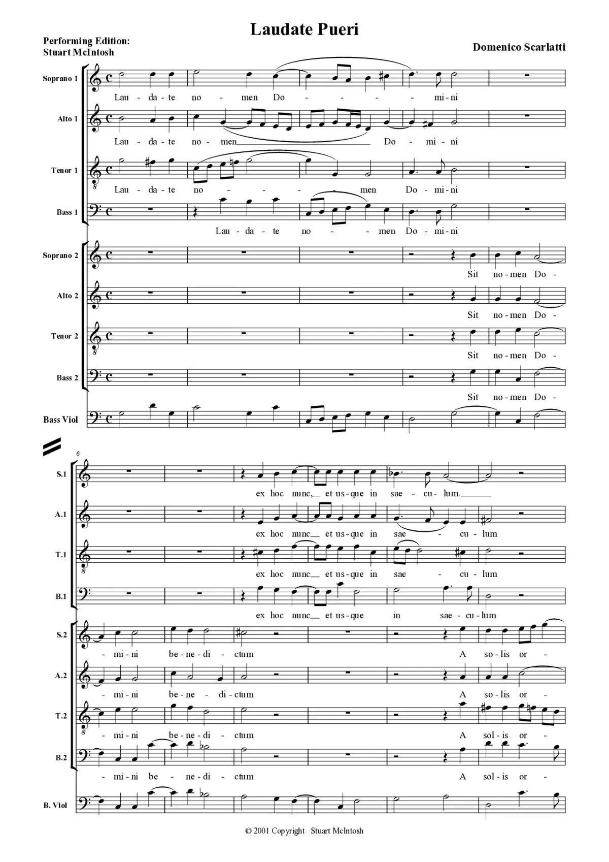 Laudate pueri - Page 1
