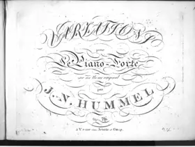 Variations sur un theme original