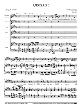 Opferlied, Opus 121b