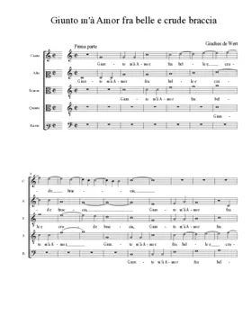 Giunto m'à Amor fra belle e crude braccia