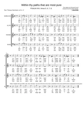 Within thy paths that are most pure