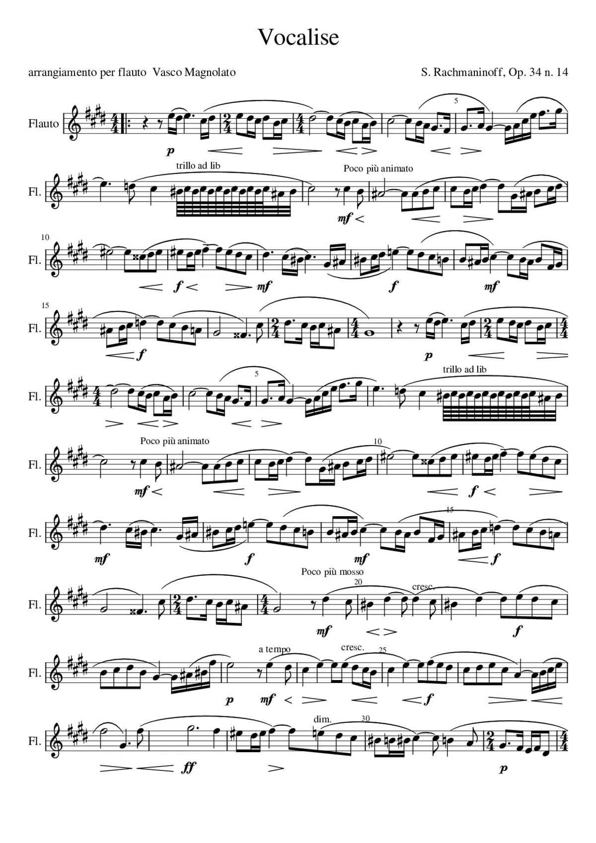 14 Romances Op.34 - Page 1