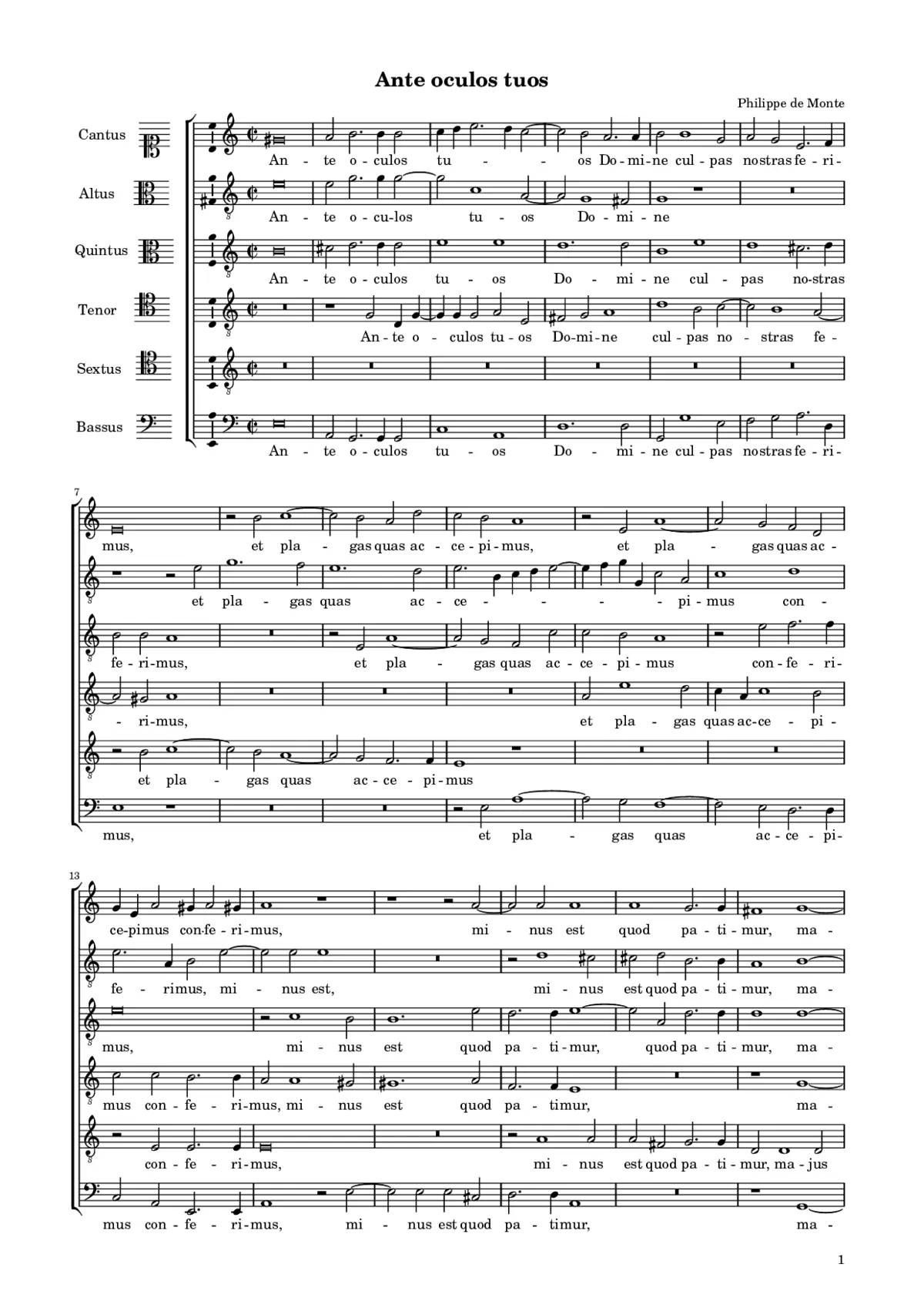 Ante oculos tuos a 6 - Page 1