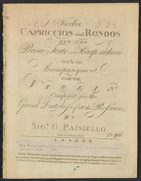 12 Capriccios and Rondos