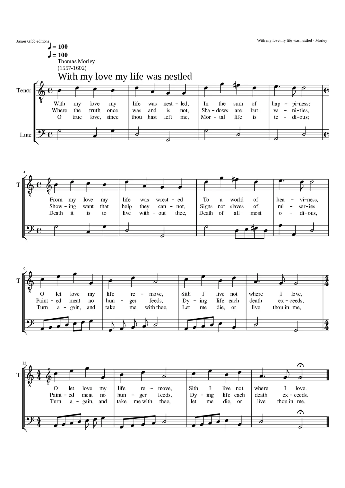 With my love my life was nestled - Page 1