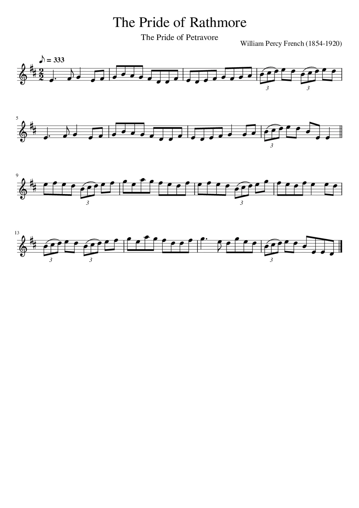 The Pride of Rathmore - Page 1