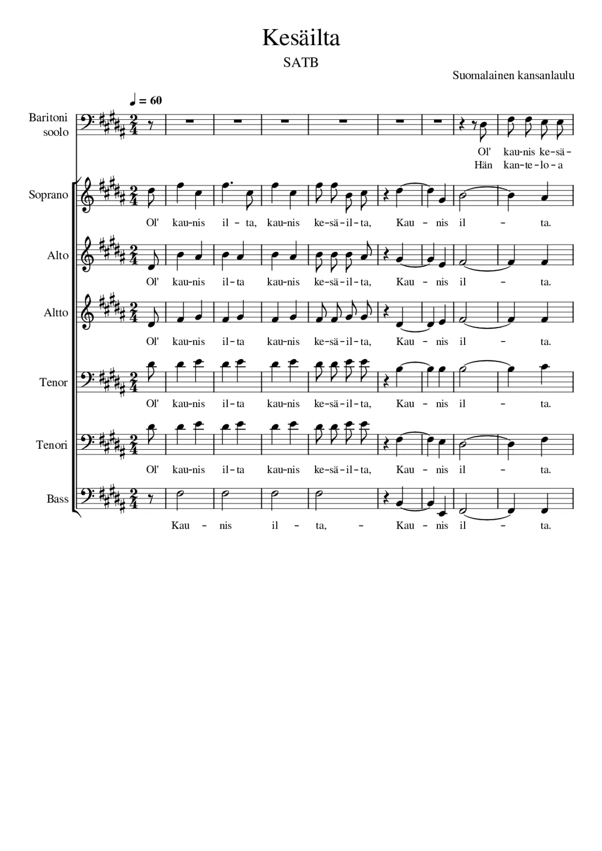 Kesäilta - Page 1