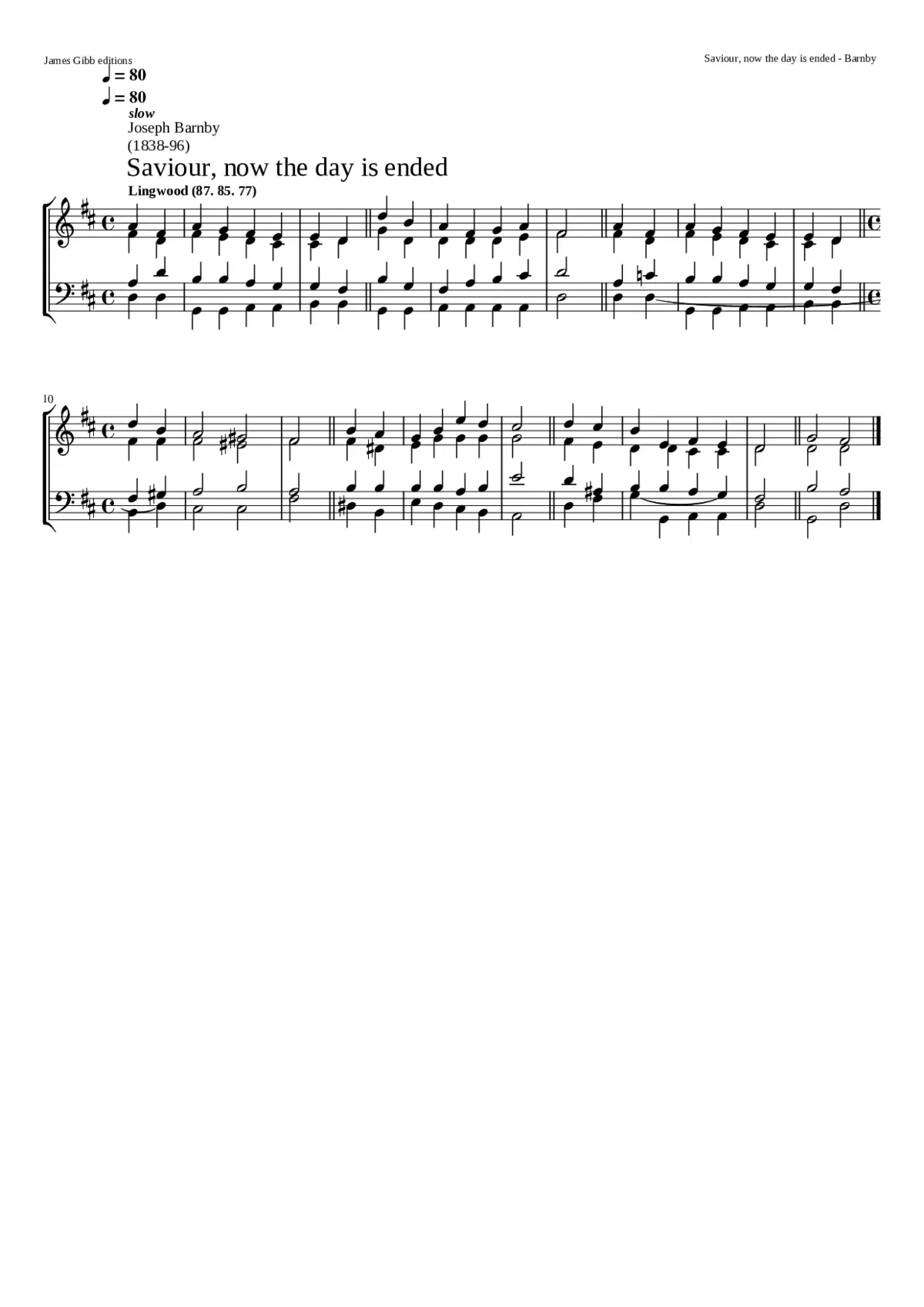 Saviour now the day is ended - Page 1