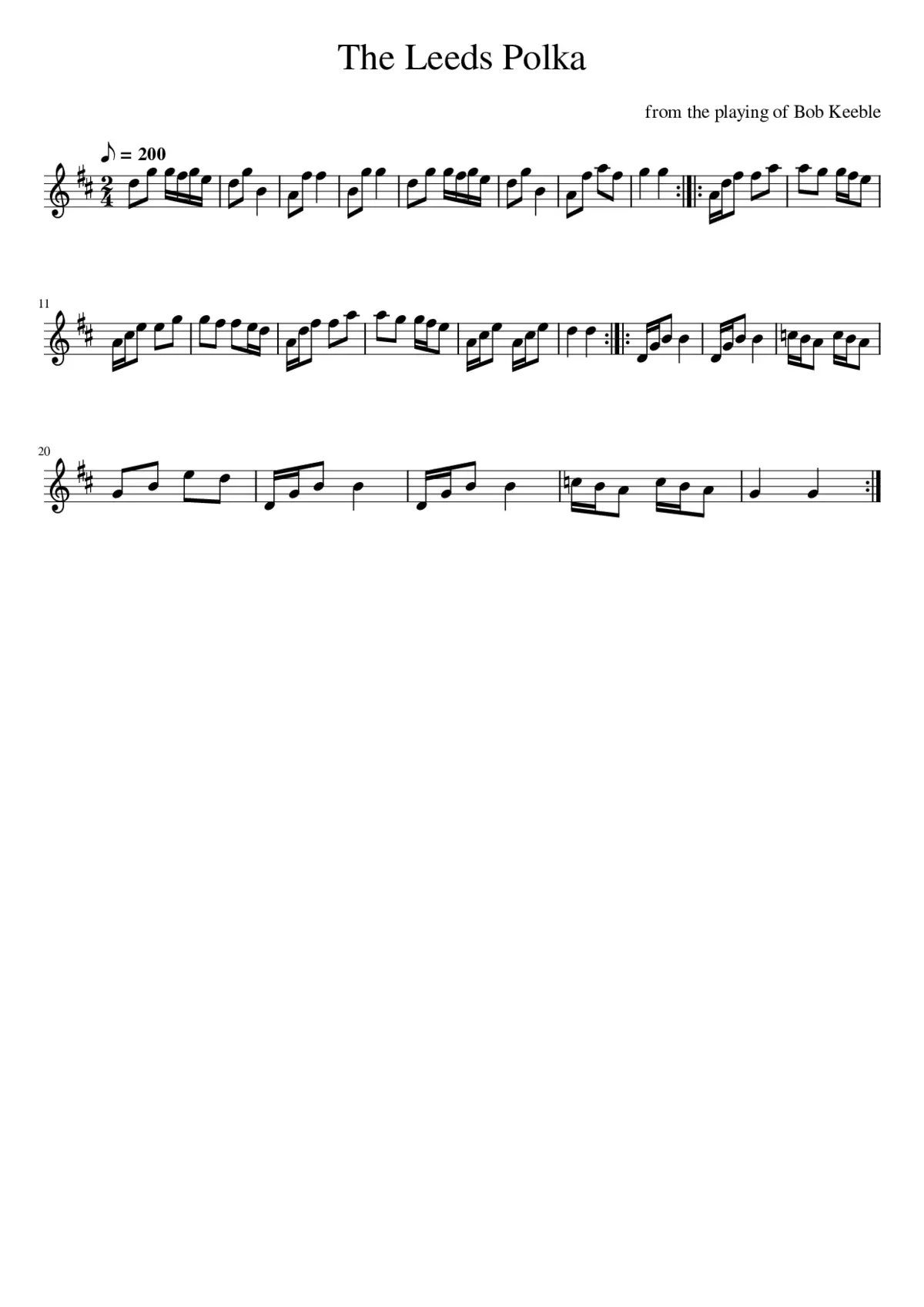 The Leeds Polka - Page 1