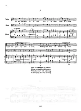 Ah! How Pleasant 'Tis to Love