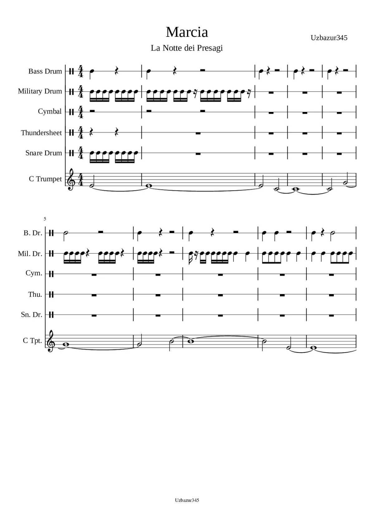 Preobrazhensky Regiment March - Page 1