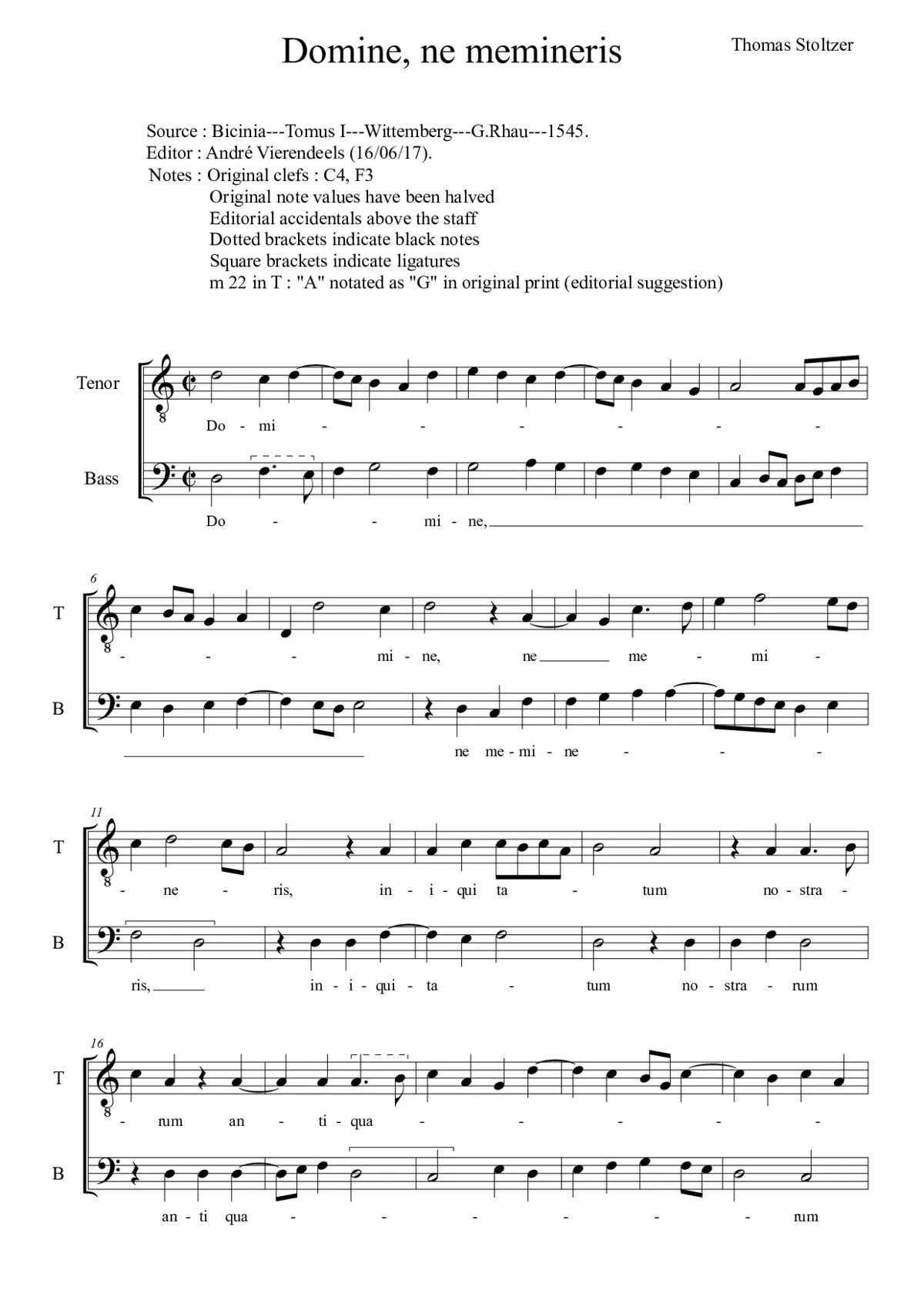 Domine ne memineris - Page 1