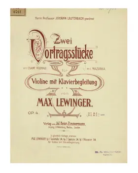 Zwei Vortragsstücke