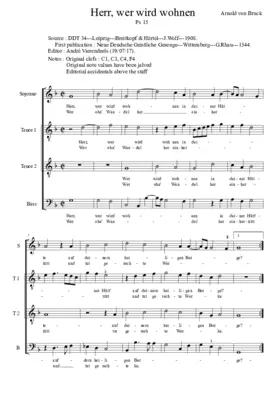 Herr, wer wird wohnen