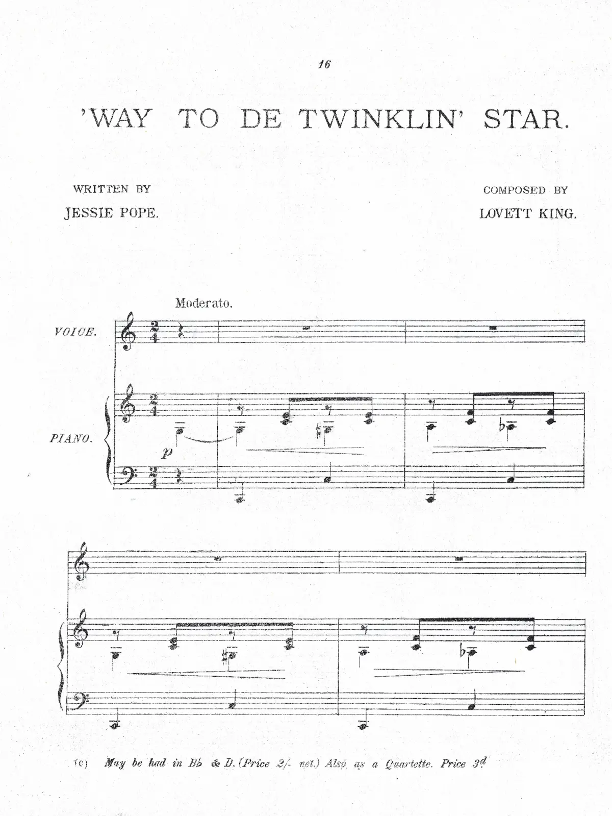 'Way to de twinklin' Star - Page 1