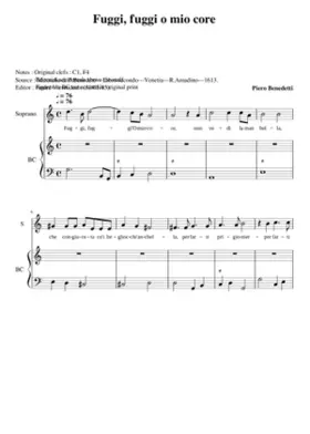Fuggi fuggi' o cor mio
