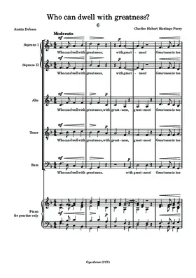 Who can dwell with greatness?