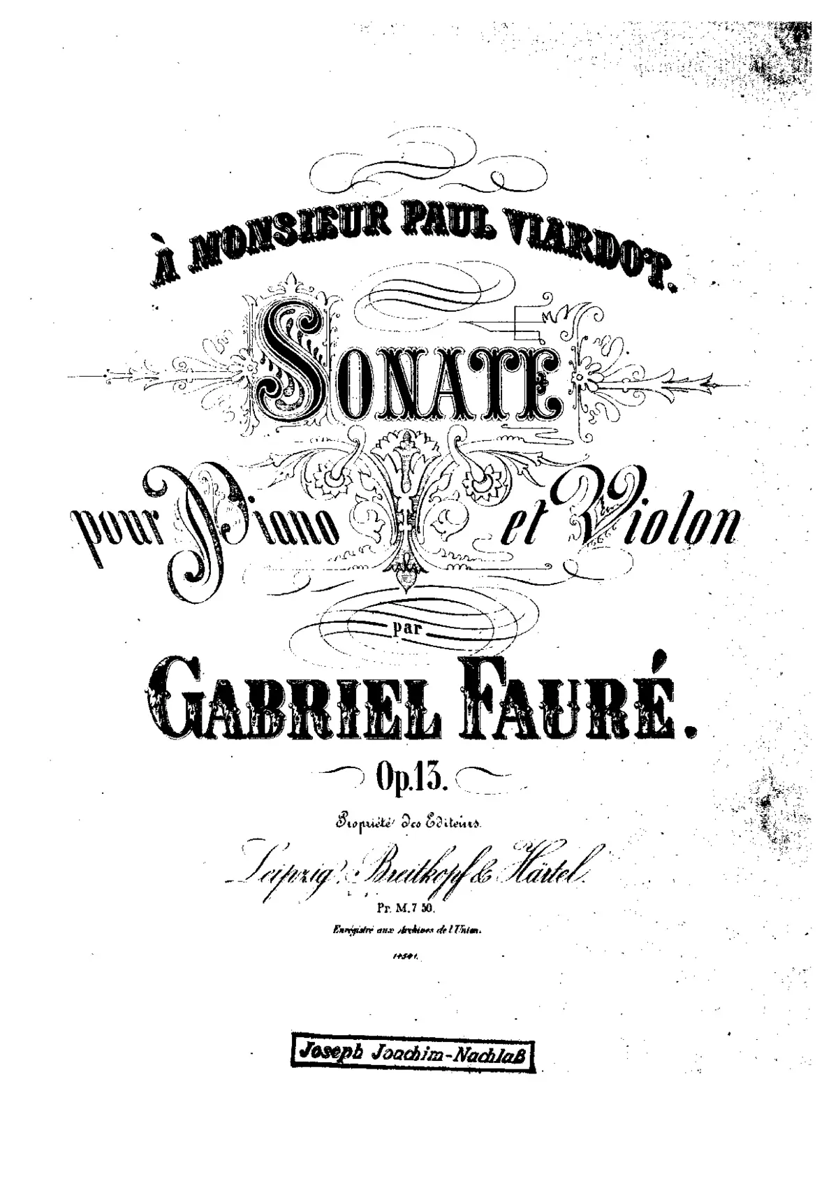 Violin Sonata No.1 - Page 1
