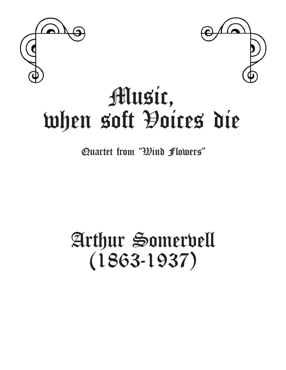 Music, when soft voices die - Page 1
