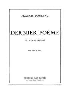 Dernier Poème