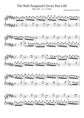 Prelude and Fugue in C-sharp major BWV 848