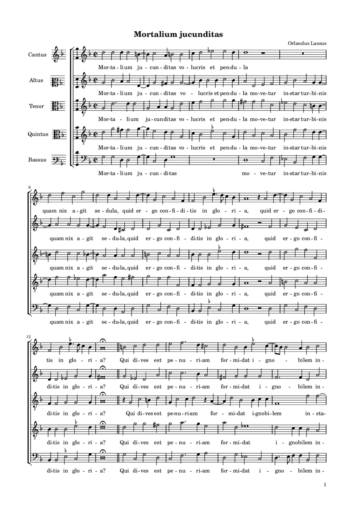 Mortalium jucunditas - Page 1