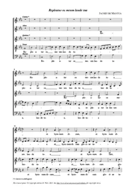 Repleatur os meum laude tua