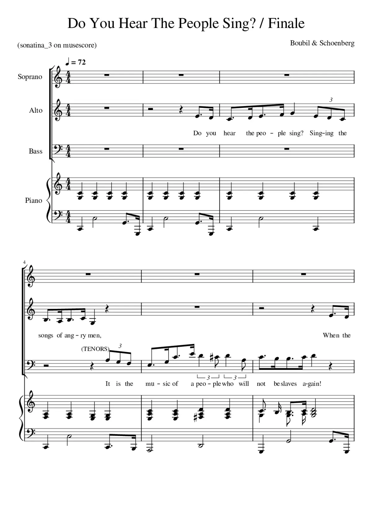 Do You Hear The People Sing? - Page 1