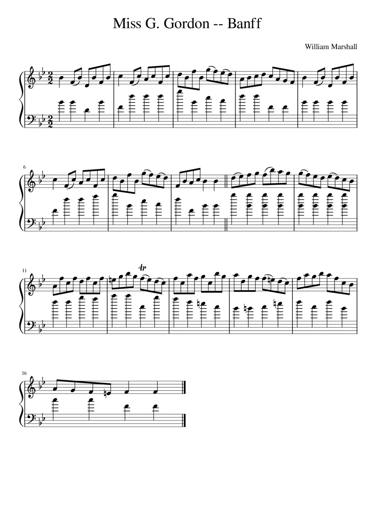 Miss G. Gordon -- Banff - Page 1