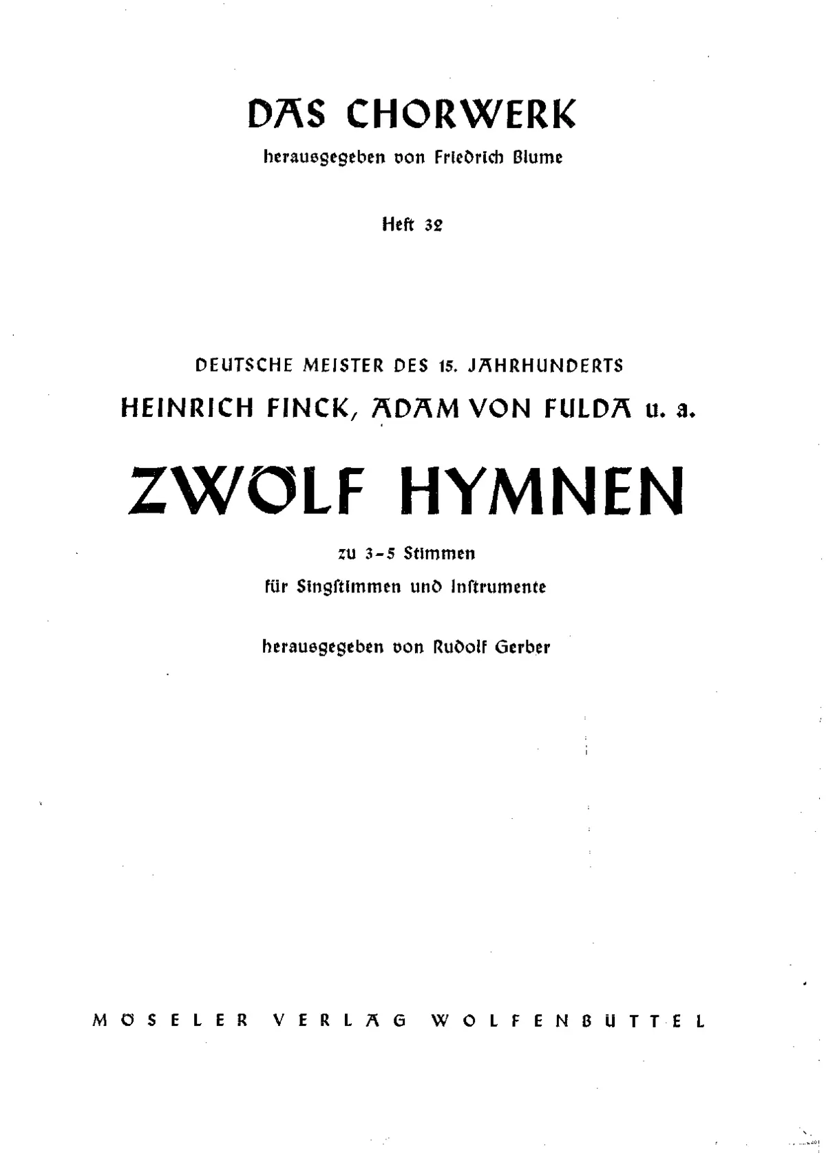 12 Hymns from German masters of 15th Century - Page 1