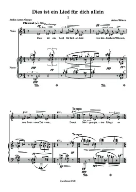 Dies ist ein Lied für dich allein
