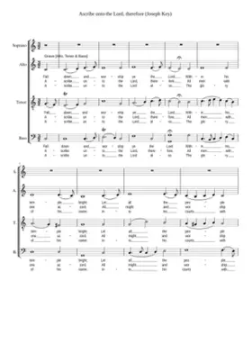 Ascribe unto the Lord therefore