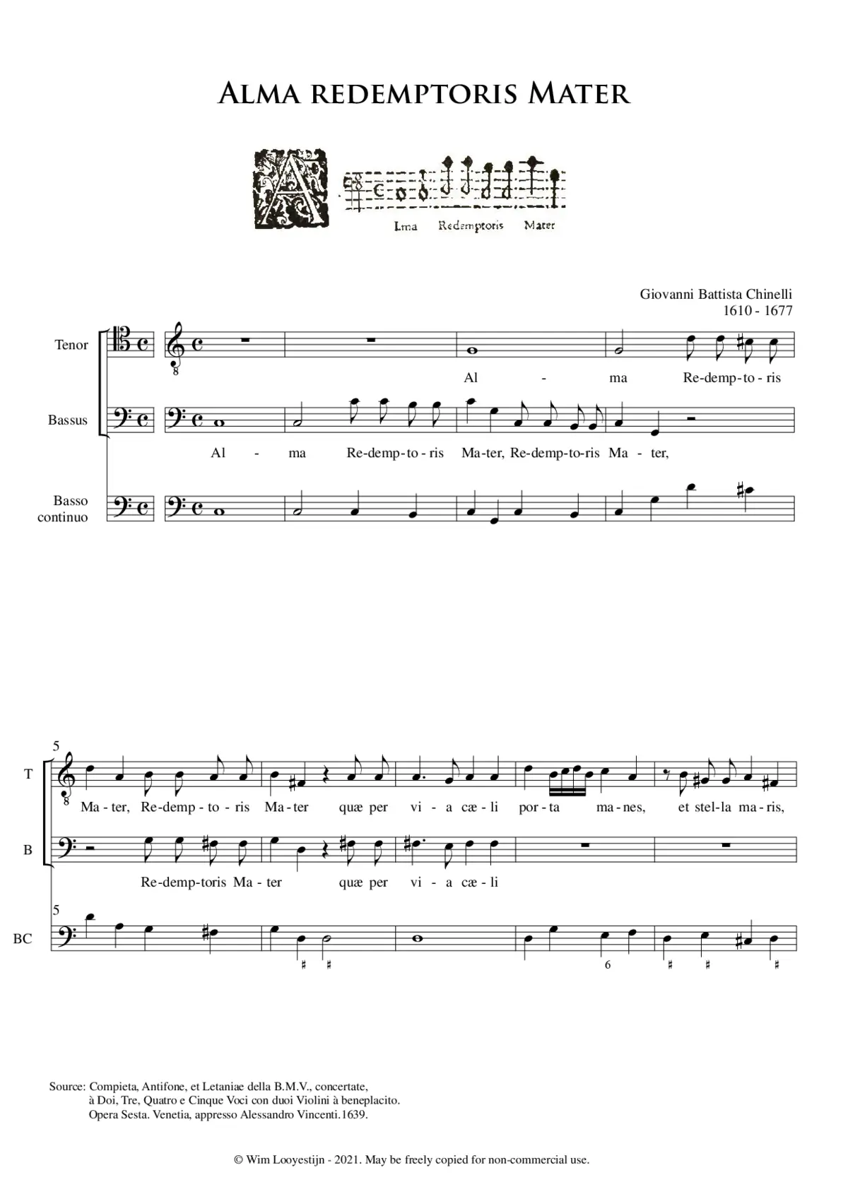 Alma redemptoris - Page 1