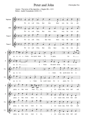 Peter and John they toke their way