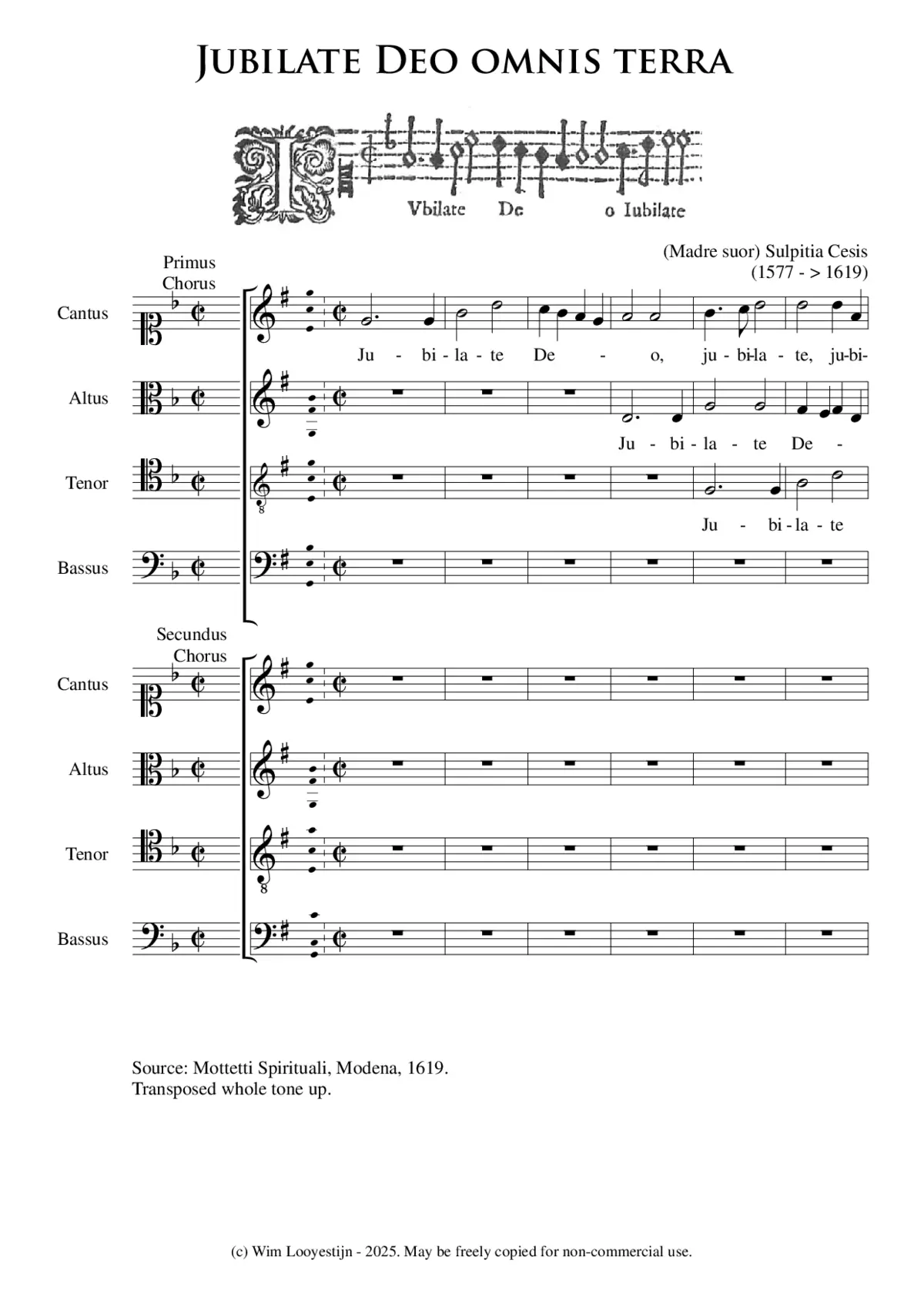 Jubilate Deo - Page 1