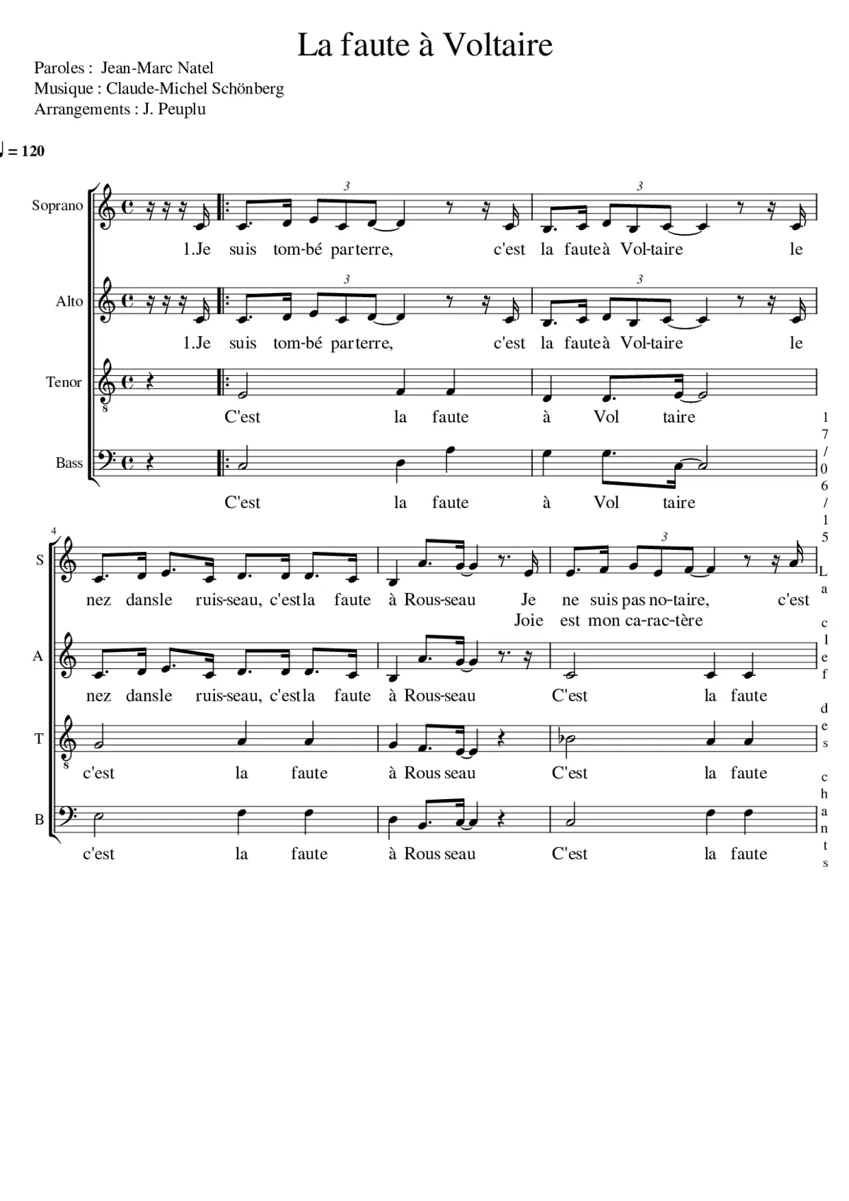 La Faute à Voltaire - Page 1