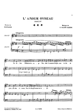 Cinq poèmes de Ronsard