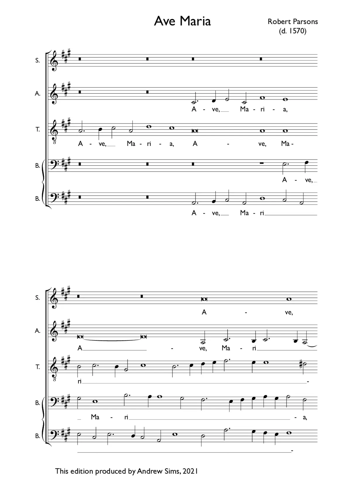 Ave Maria - Page 1
