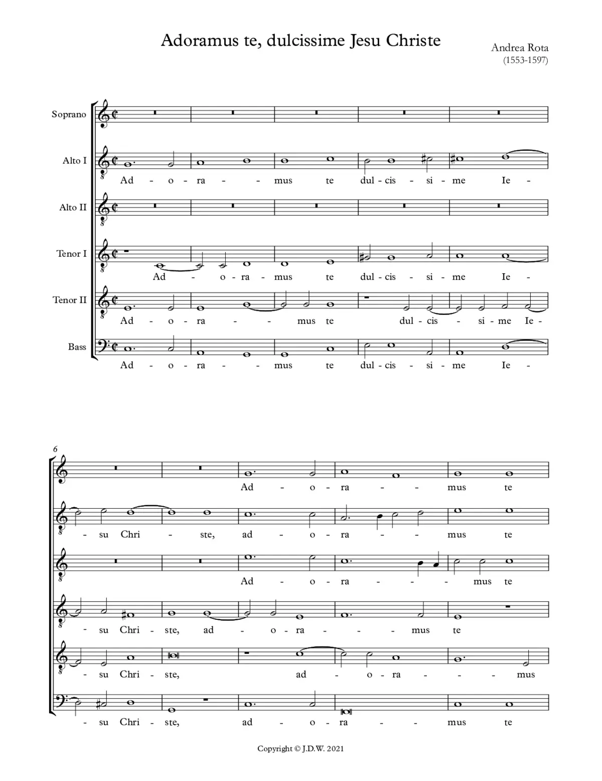 Adoramus te a 6 - Page 1