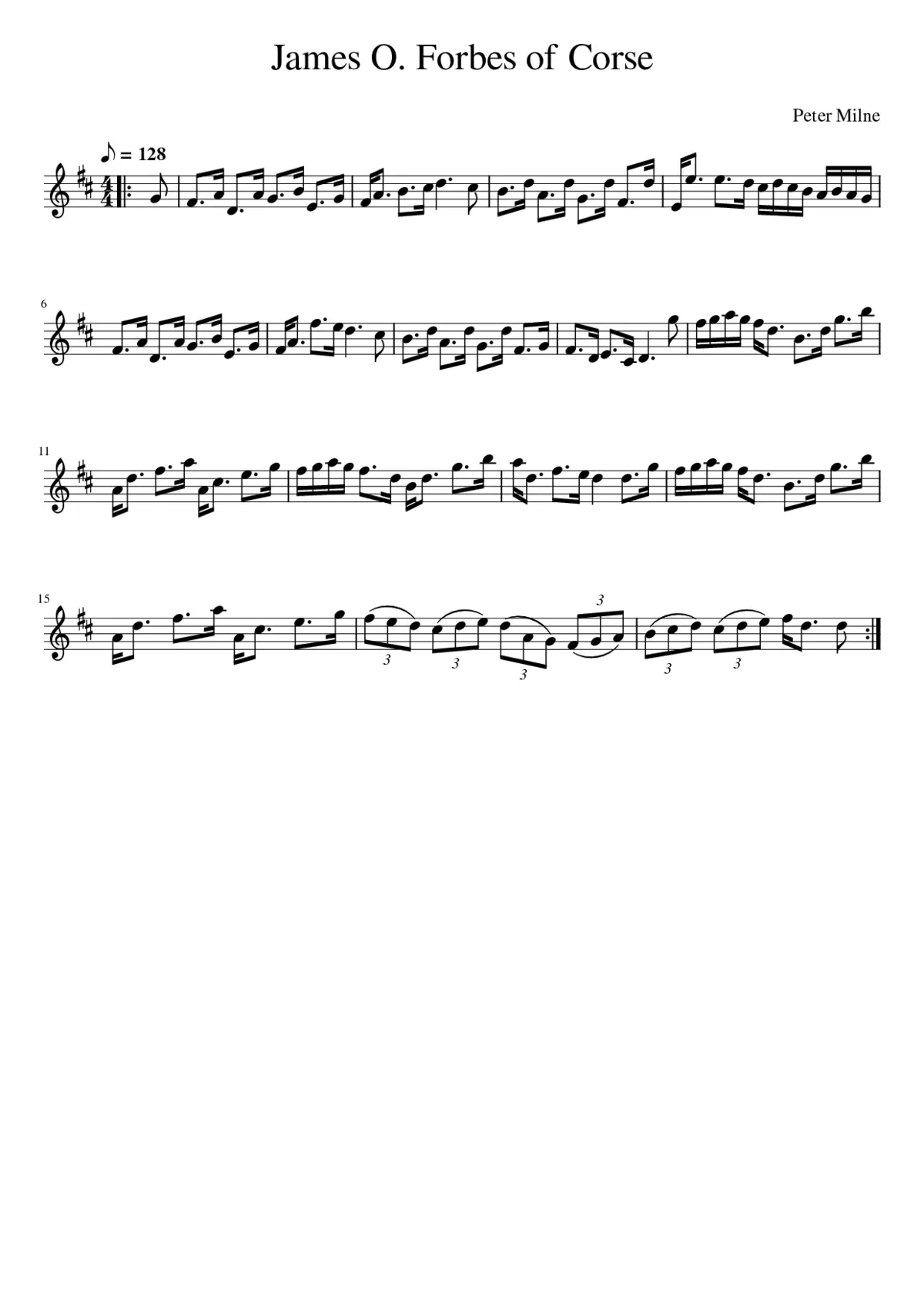 James O. Forbes of Corse - Page 1