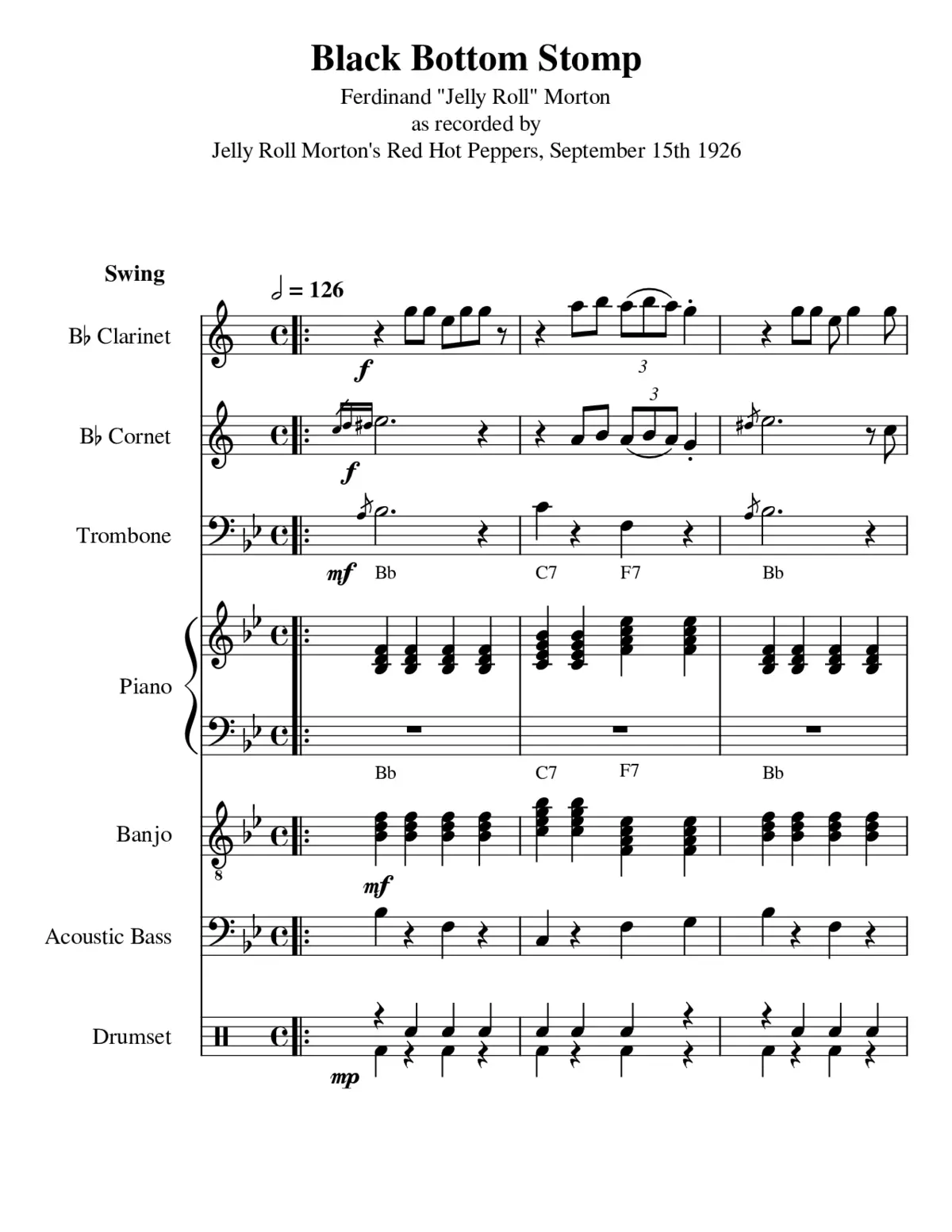 Black Bottom Stomp - Page 1