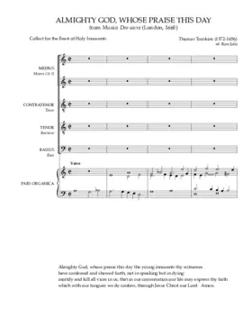 Almighty God, whose praise this day