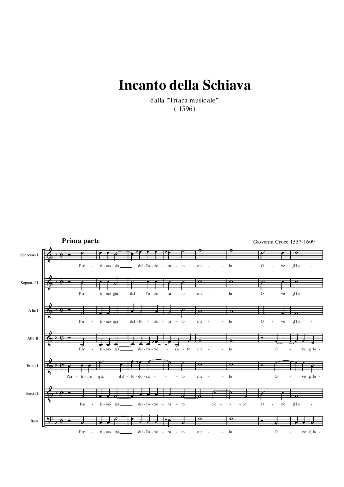 Incanto della Schiava - Page 1