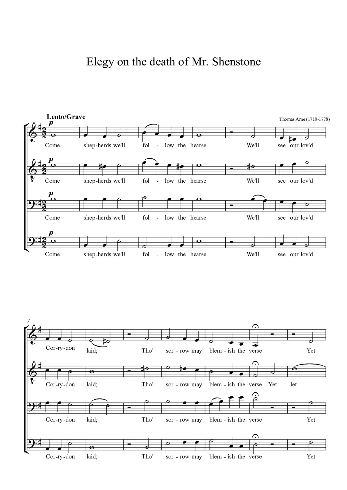 Elegy on the death of Mr. Shenstone - Page 1