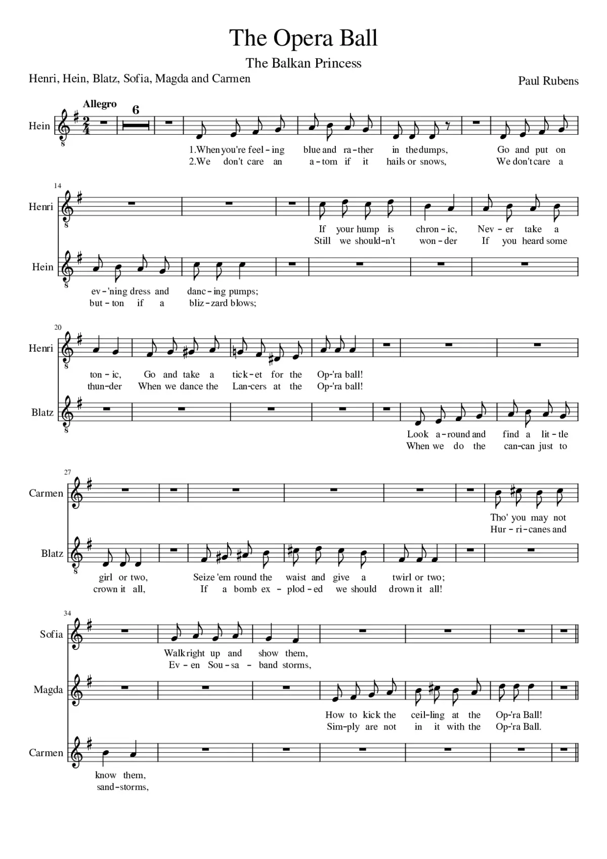 The Opera Ball SANG FOK19 - Page 1