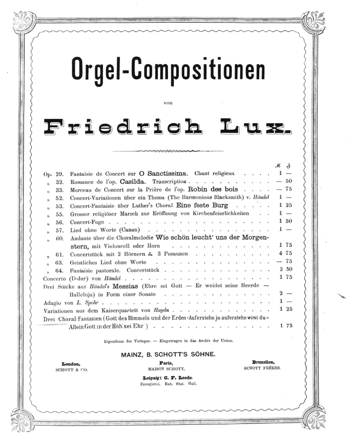 3 Choral-Fantasien - Page 1