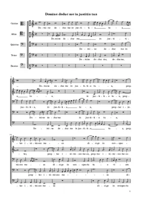 Domine deduc me in justitia tua