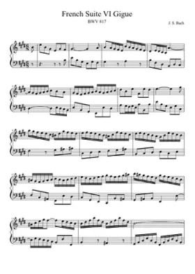 French Suite No.6 in E major BWV 817