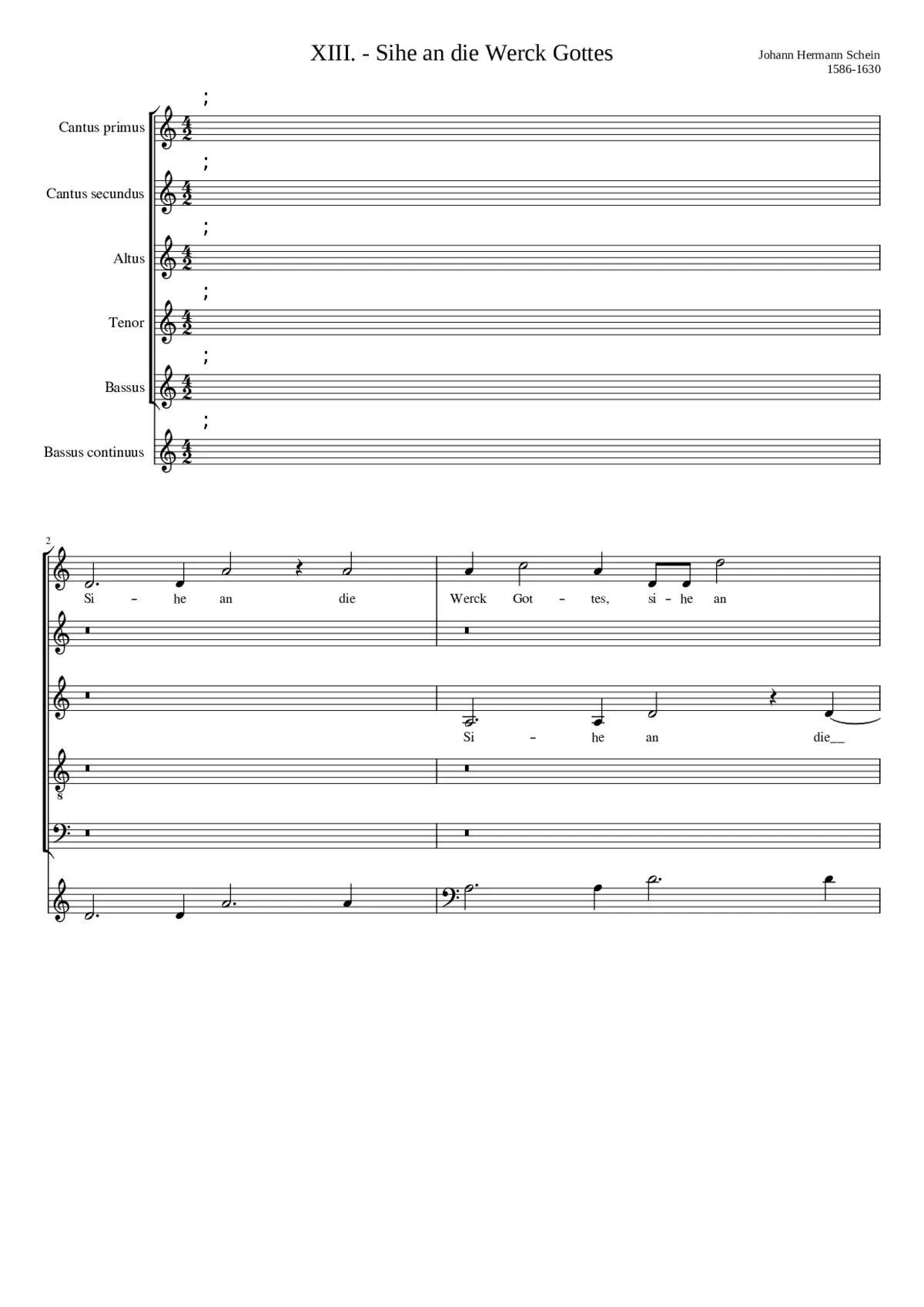 Siehe an die Werk Gottes - Page 1